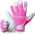 Bequeme Slim-Fit Leder Arbeitshandschuhe Gärtner Handschuhe-Ideal Geschenk für Männer, Frauen (Feminine / Ladies) bei Jubiläum, Weihnachten